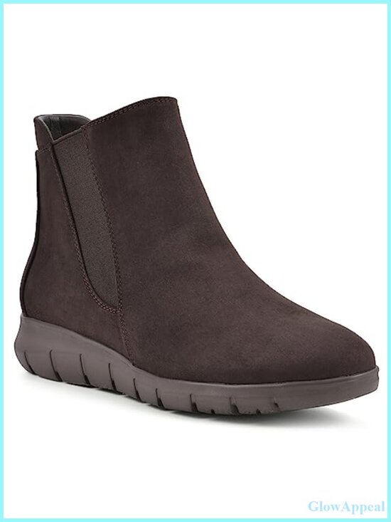 Shoes - Chelsea Ankle Boot Textile Round Toe Cushioned Casual